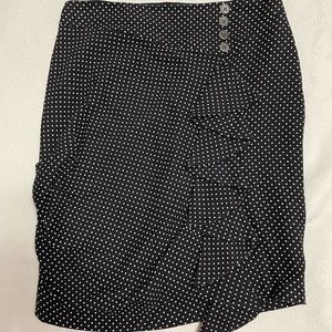 Eva Franco polka dot black skirt (size 8)